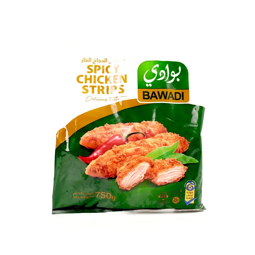   ستربس دجاج حار مجمد بوادي750غم