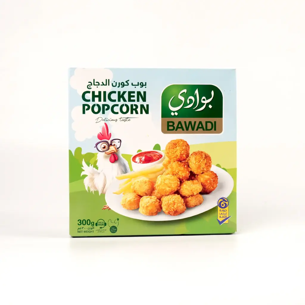  بوب كورن دجاج مجمد بوادي 300غم