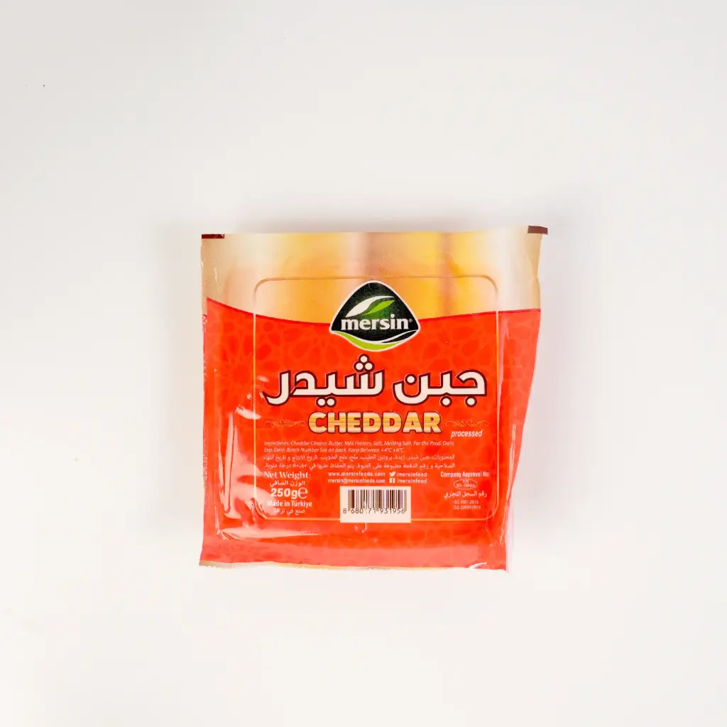 جبن شيدر  كامل الدسم مرسين 250 غم