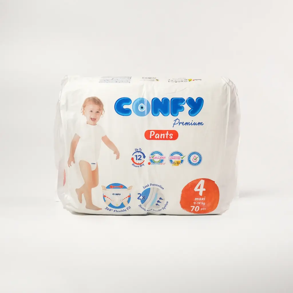 حفاظات جامبو شورت بريميوم رقم 4 كونفي