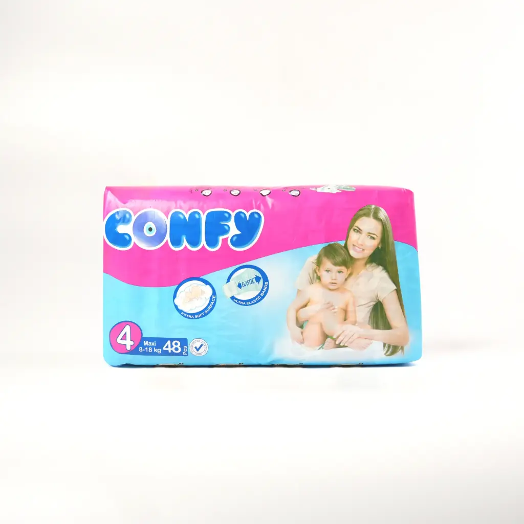 حفاظات جامبو ملون الجديد رقم 4 كونفي