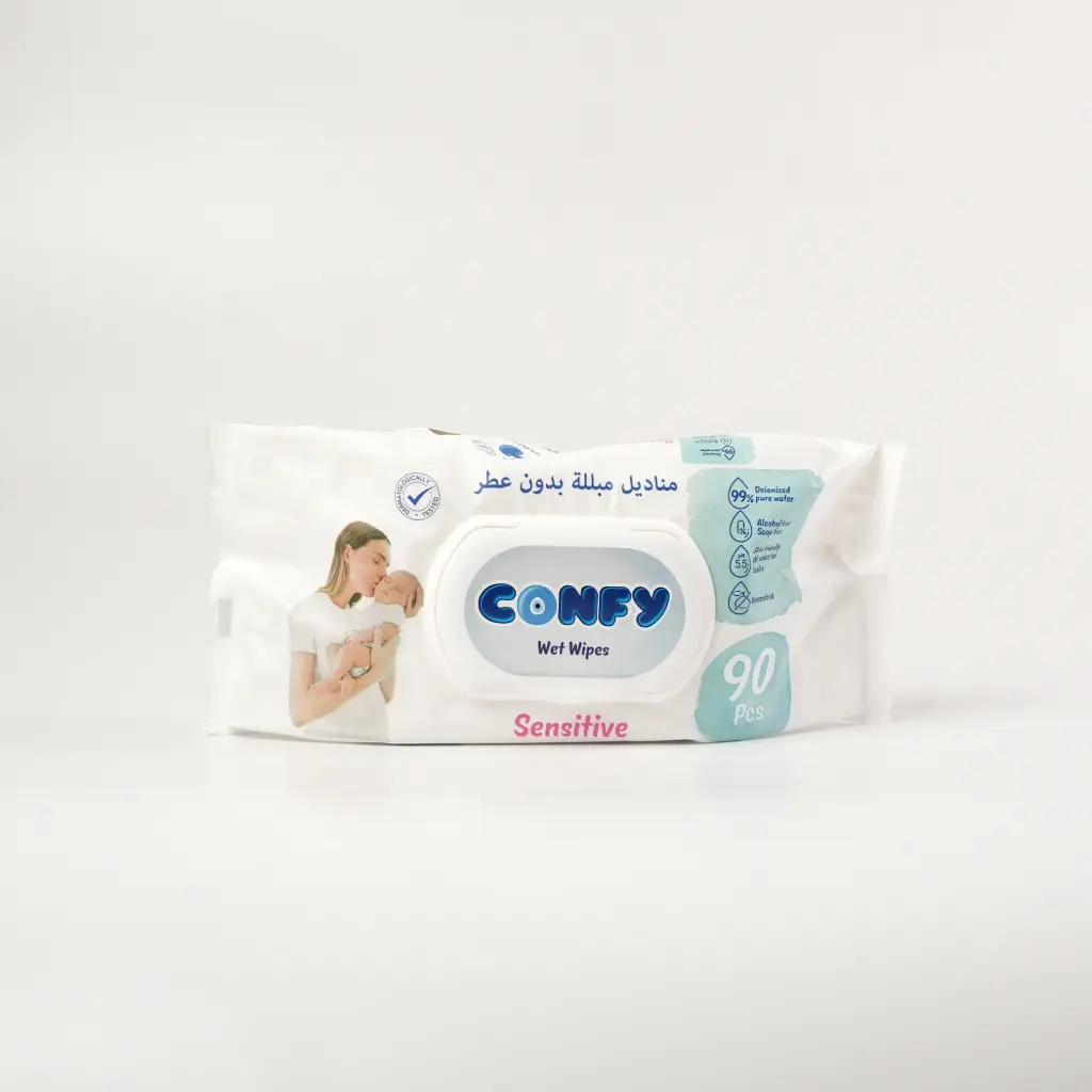 كلينس حساس بدون عطر 90 سحبة بريميوم كونفي