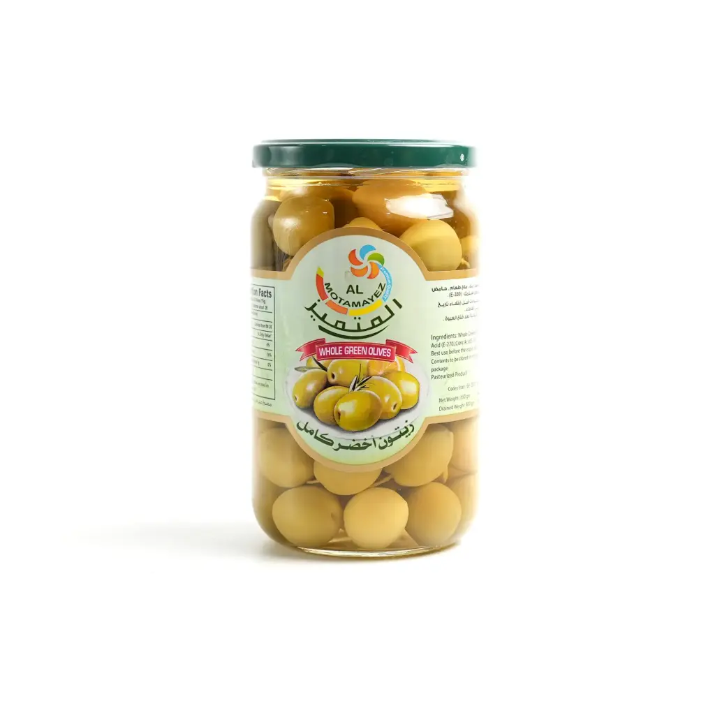 زيتون اخضر حب المتميز 750 غم