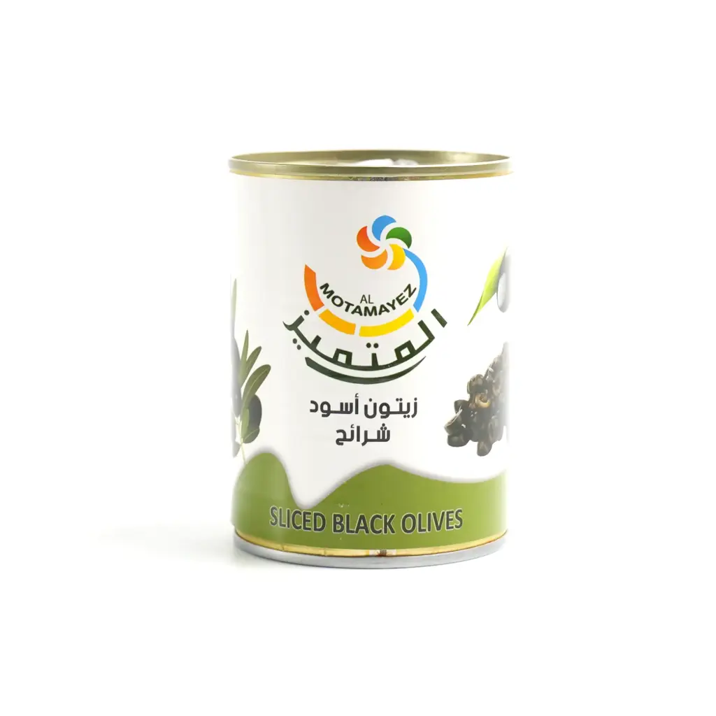 زيتون اسود معدن شرائح المتميز 150غم
