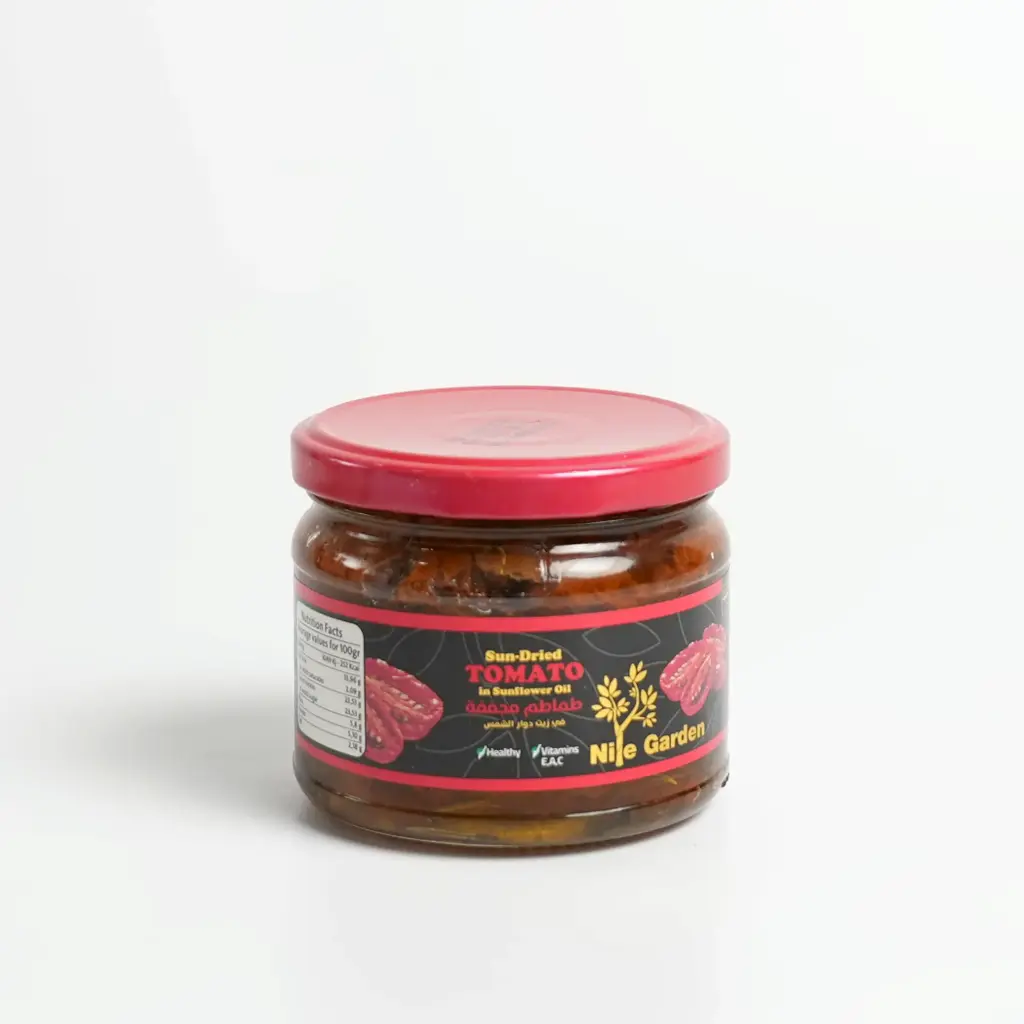 طماطم مجففة مع زيت دوار الشمس نايل غاردن 180غم