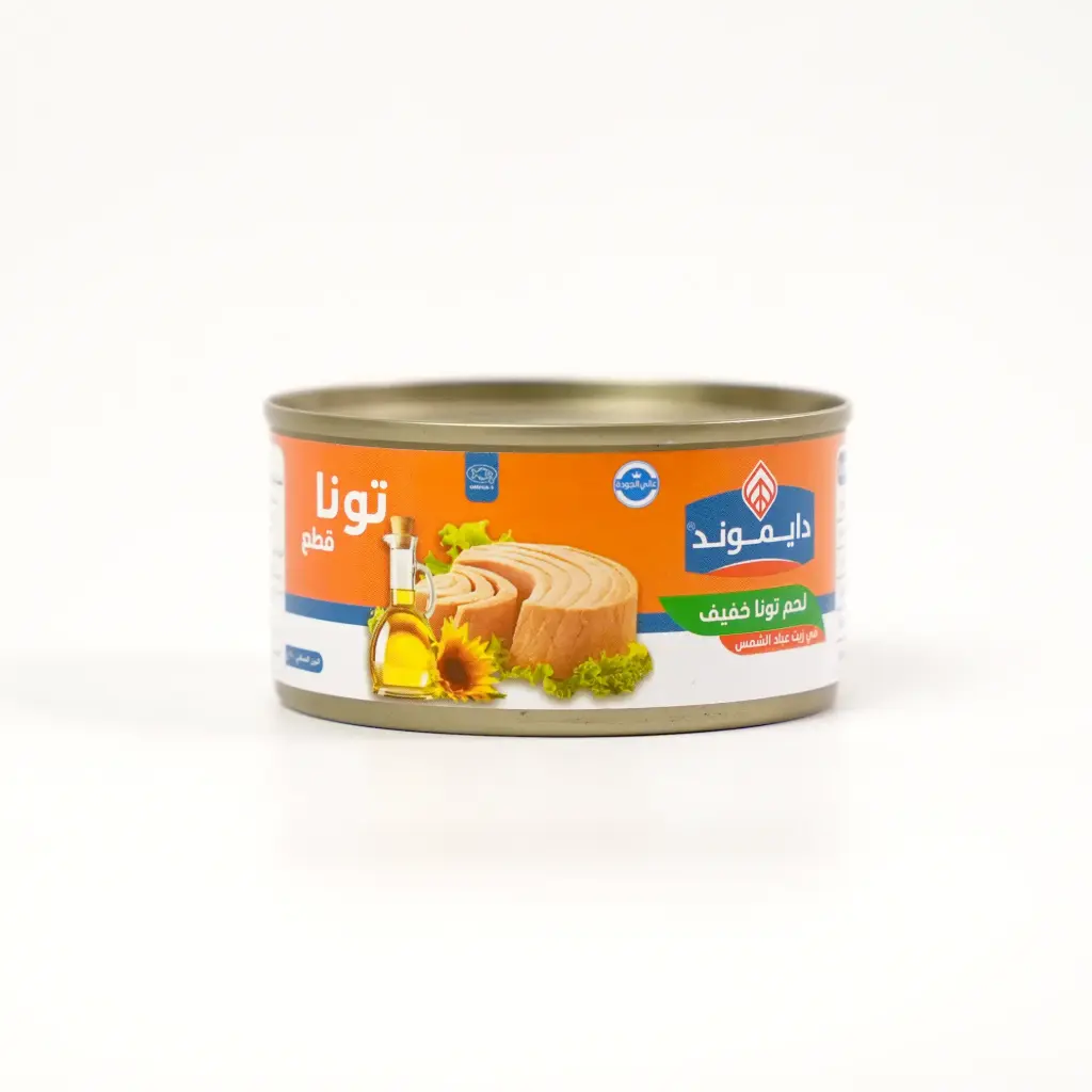 سمك تونا بالزيت عباد الشمس دايموند 160 غم