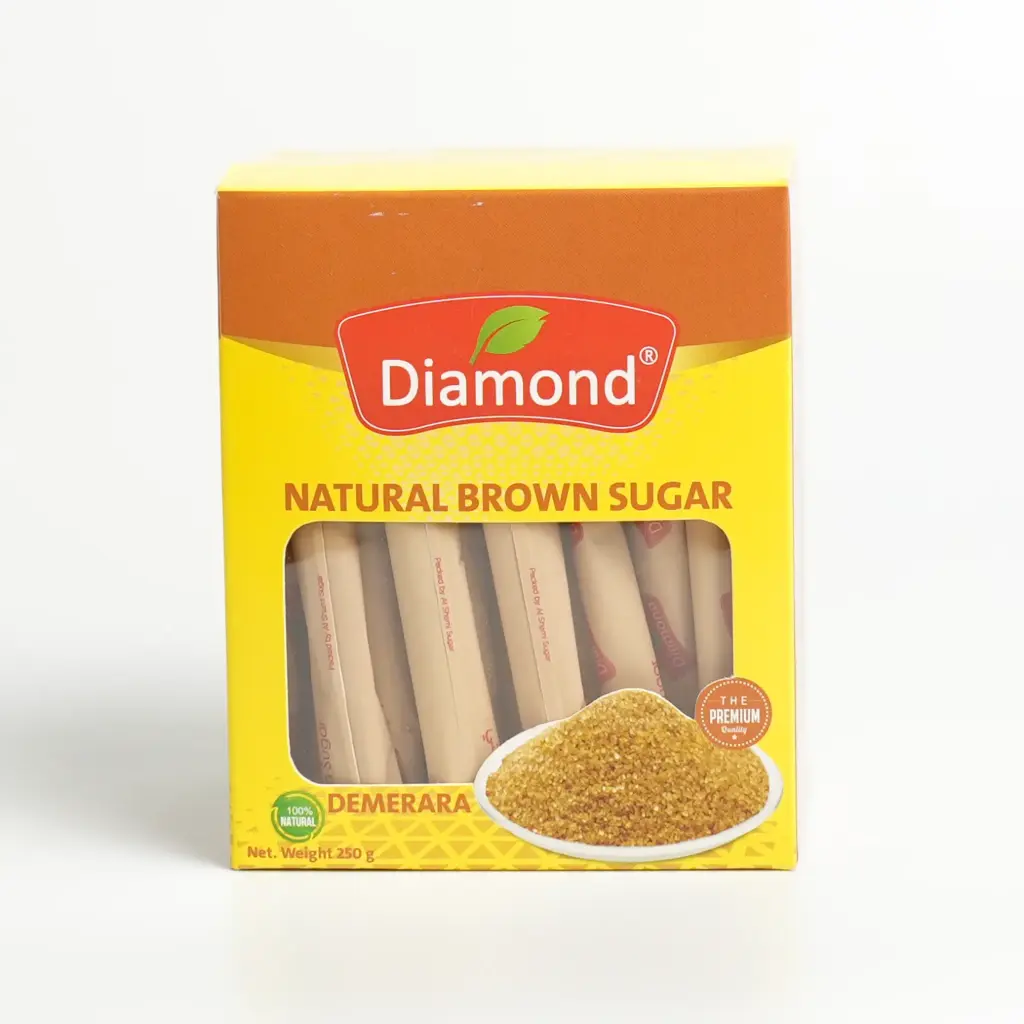 سكر بني طبيعي سفري دايموند 250 غم