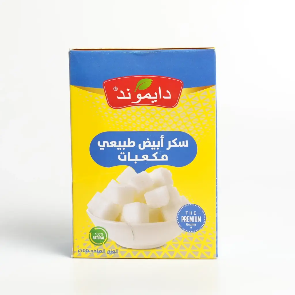 سكر أبيض طبيعي مكعبات دايموند 500 غم