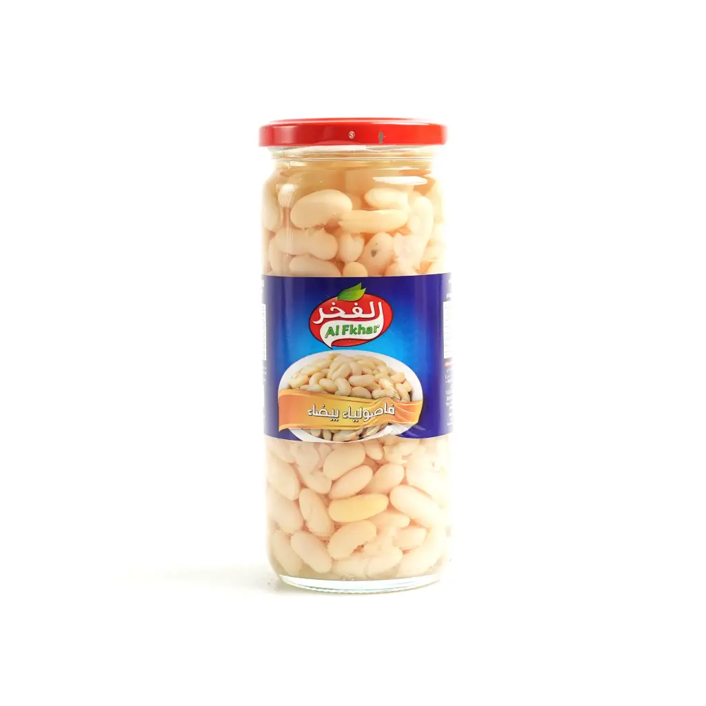 فاصوليا بيضاء زجاج الفخر 500 غم