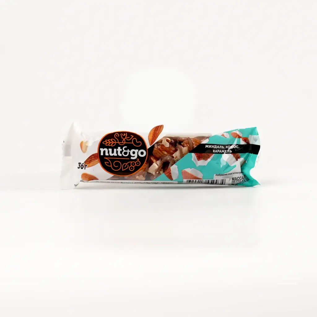 نستله بار Nut&go لوز وجوز الهند و بار كراميل كي دي في 36غم 336