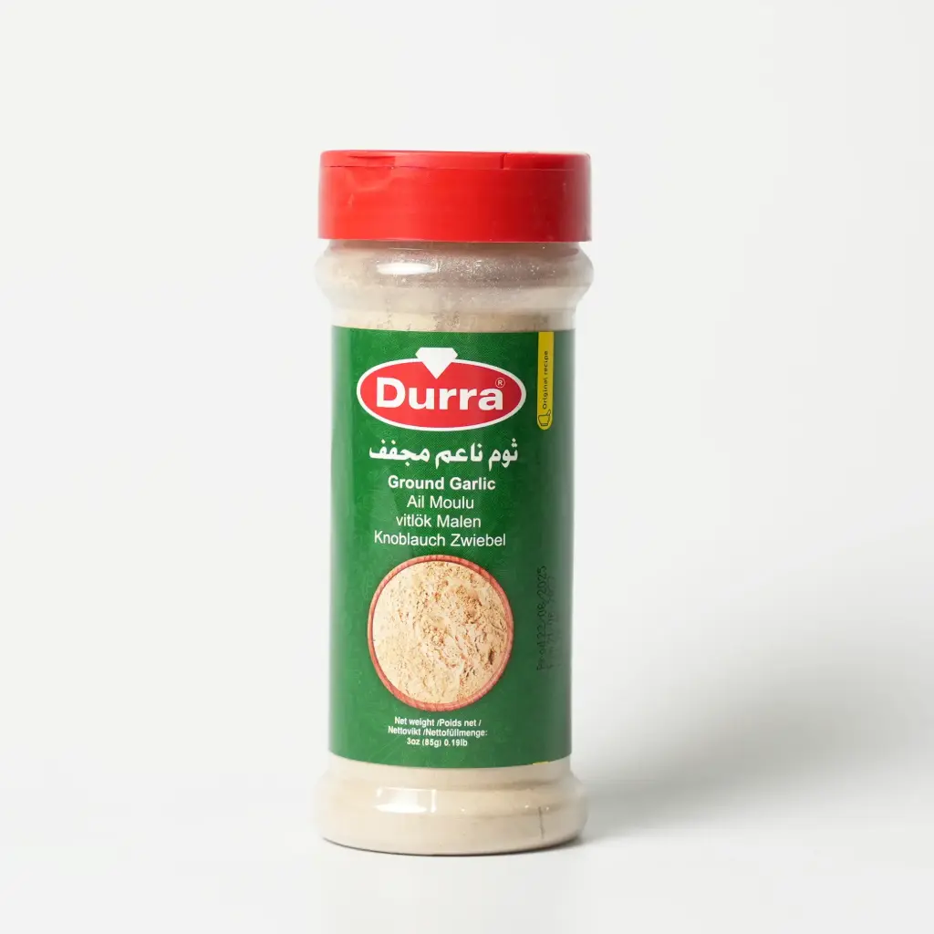 بهارات ثوم ناعم جرة بلاستك الدرة 85 غم