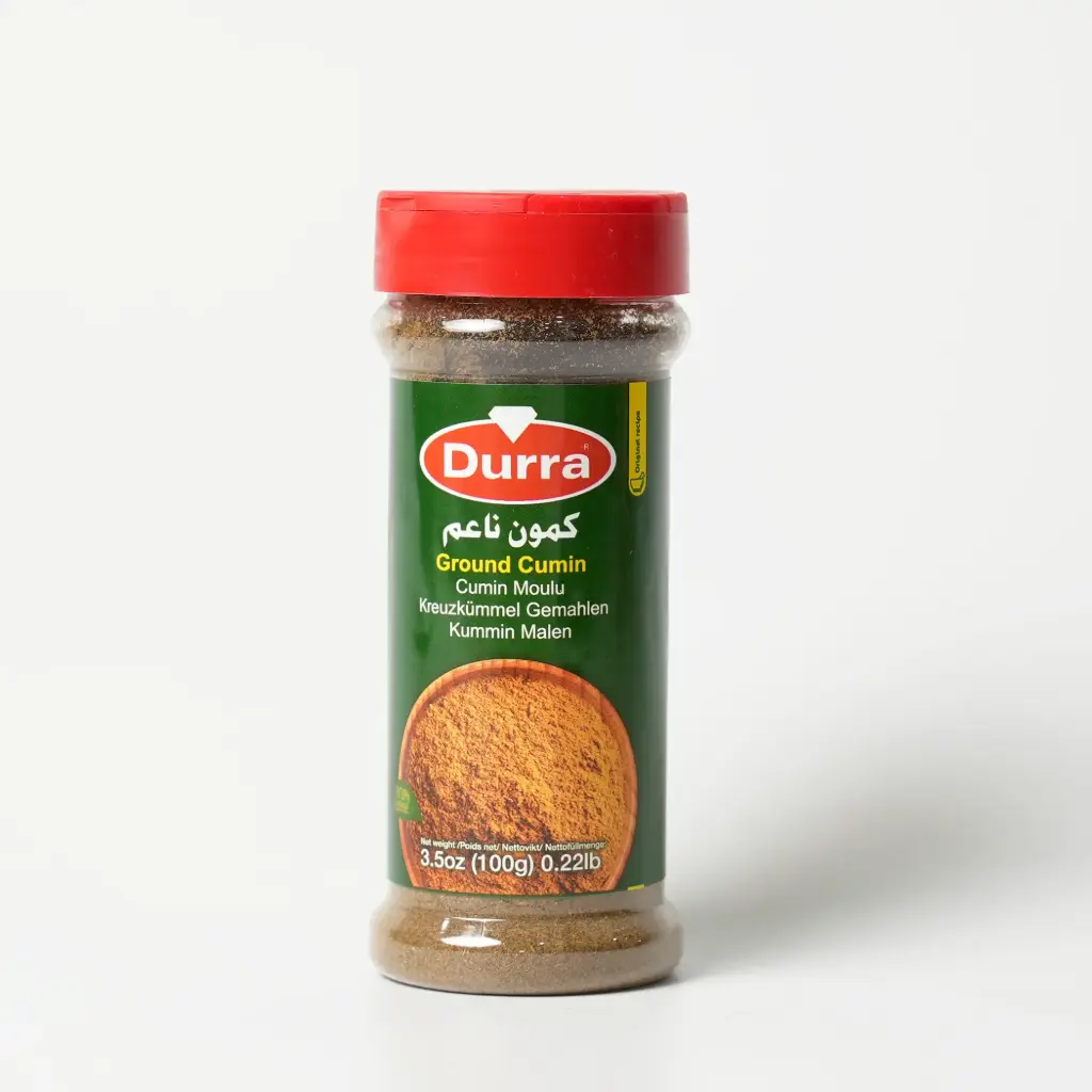 بهارات كمون ناعم جرة بلاستك الدرة 100 غم