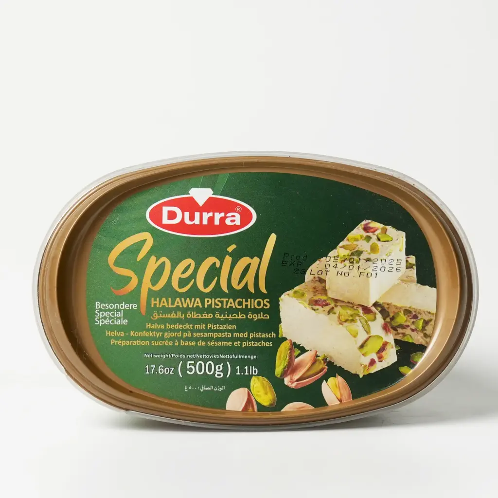 حلاوه بالفستق سبشل بلاستيك الدرة 500 غم