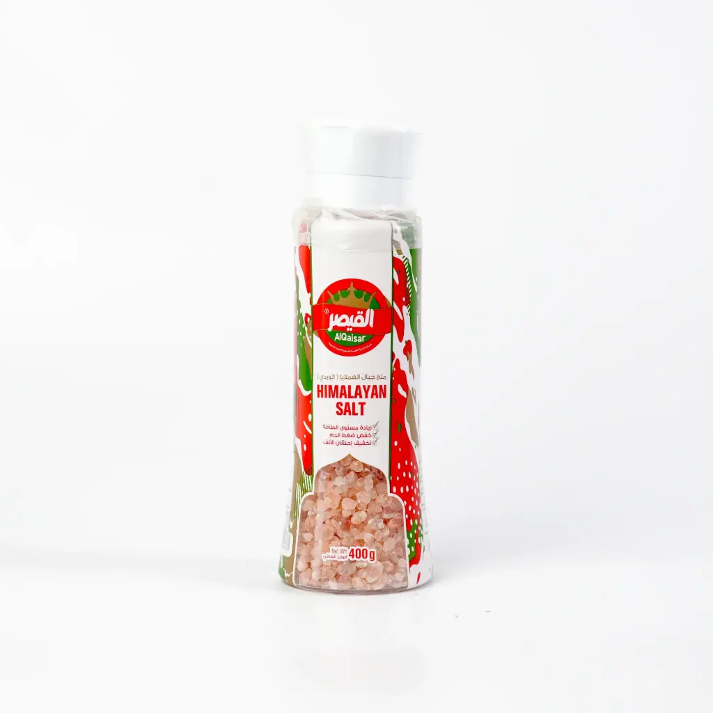 ملح جبال الهملايا الوردي علبة قيصر 400غم