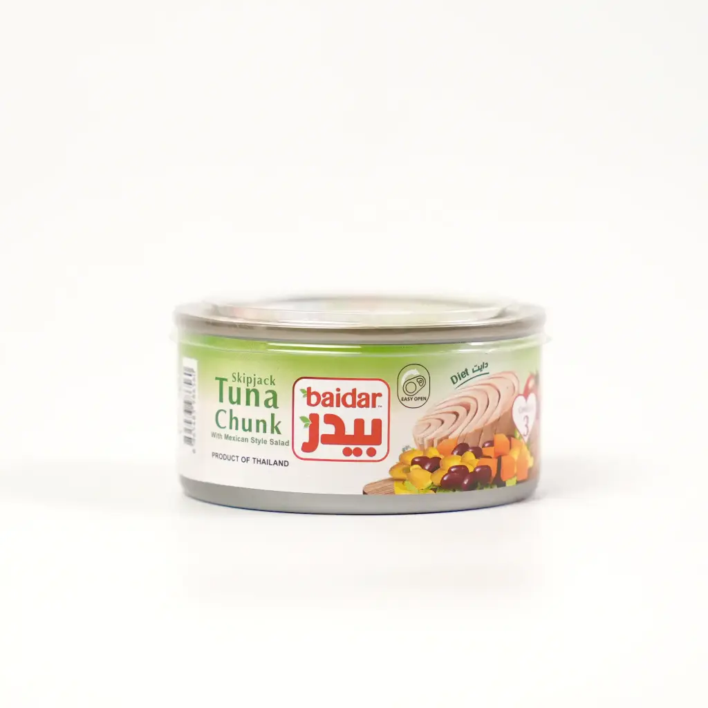 تونة قطع بالسلطة المكسيكية معدني مفتاح بيدر150 غم
