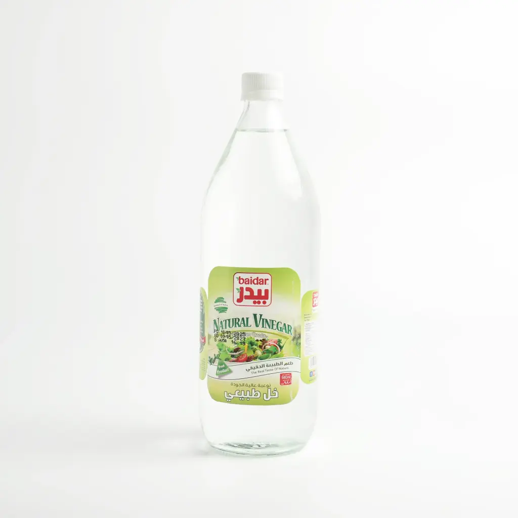 خل ابيض طبيعي زجاج كبير بيدر 980 مل