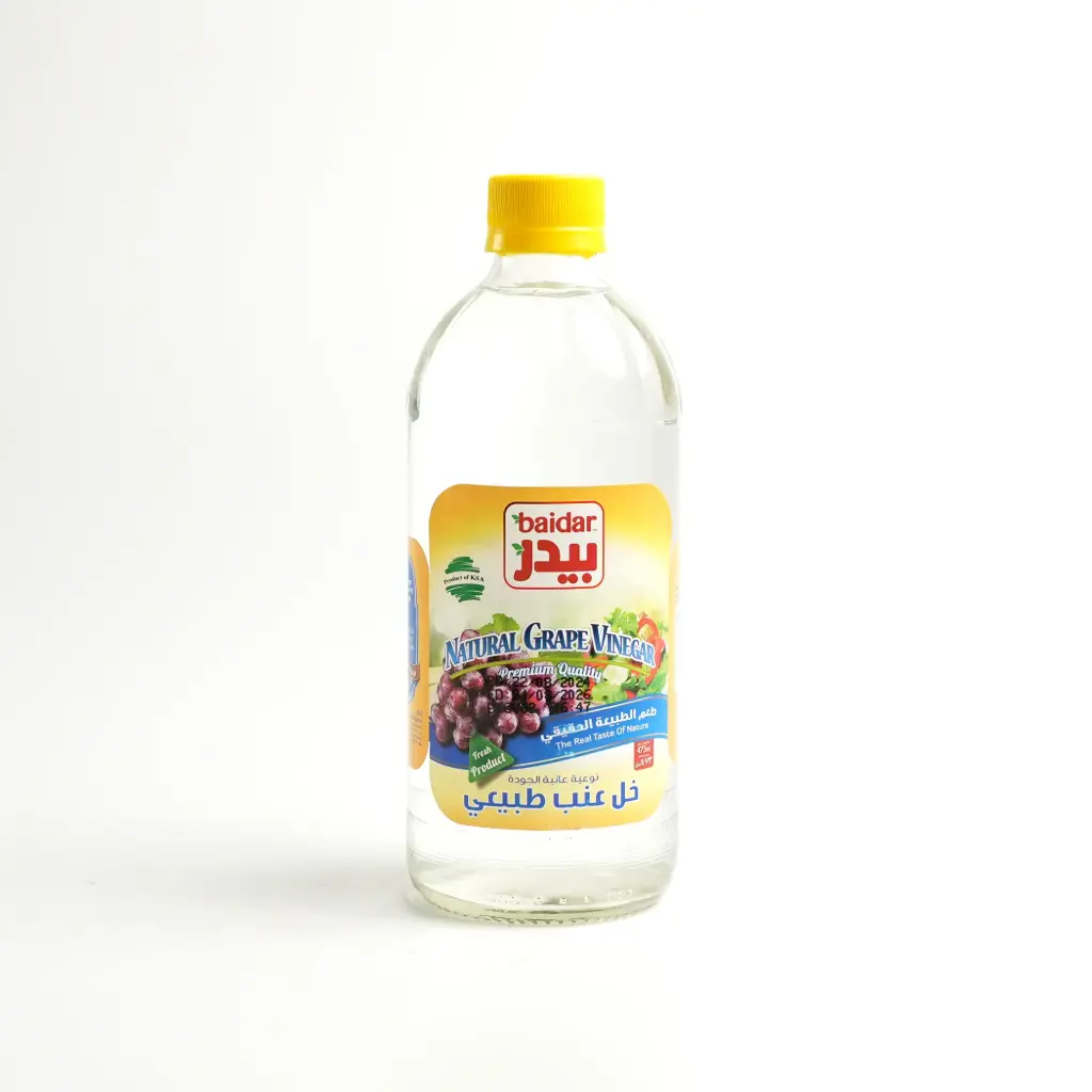 خل عنب طبيعي زجاج بيدر 473 مل