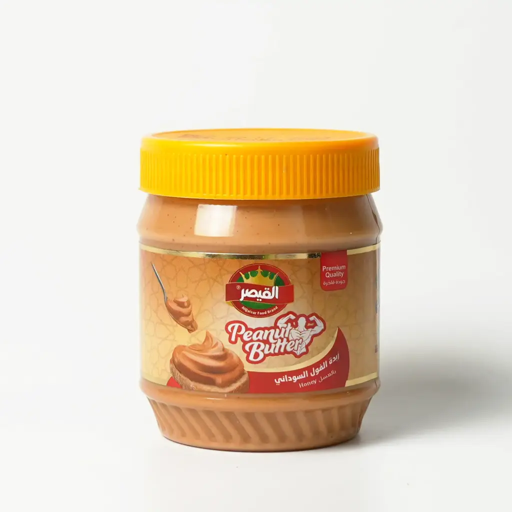 زبدة الفول صغيرة بالعسل أصفر قيصر 340 غم