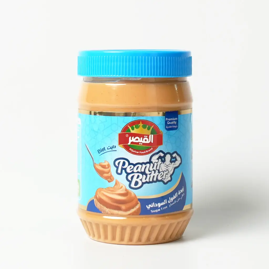 زبدة الفول كبيرة خال من السكر سمائي قيصر 510 غم