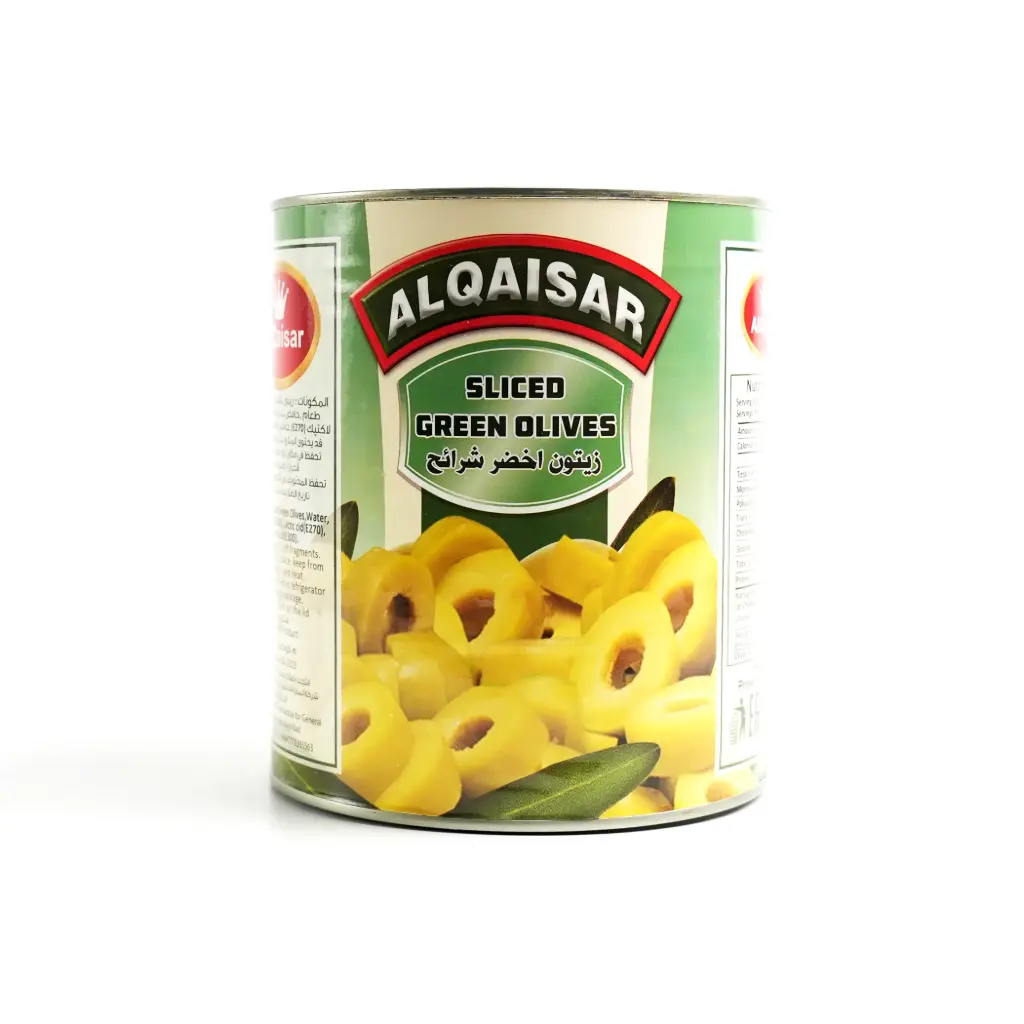 زيتون اخضر شرائح كبير قيصر 3 كغم