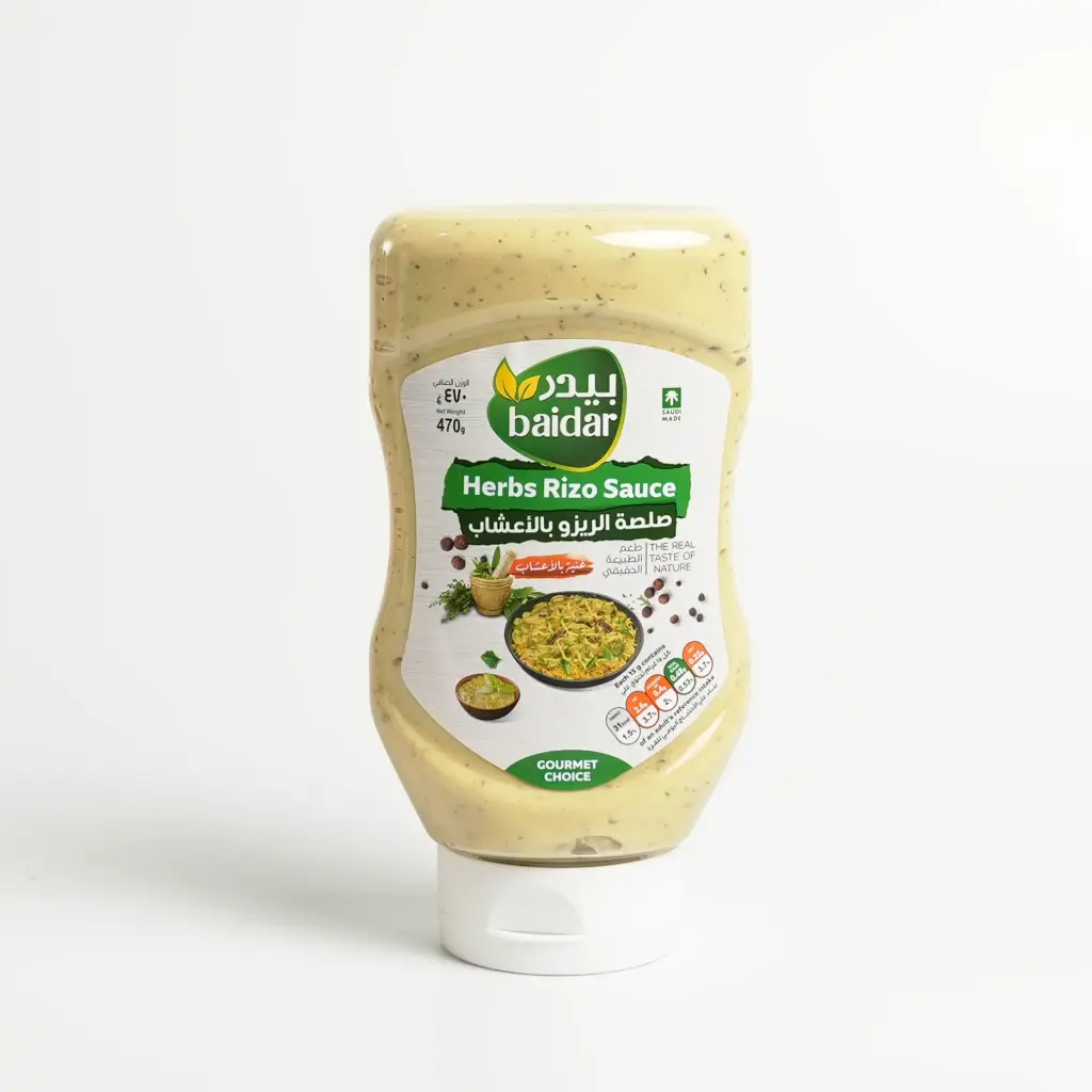 صلصة ريزو بالاعشاب عصارة مقلوبة بيدر470 غم