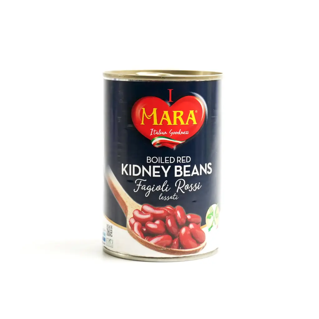 فاصوليا حمراء مطبوخة معدني مفتاح مارا 400 غم