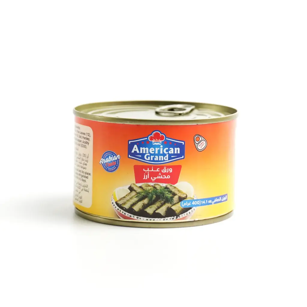 ورق عنب محشي معدني صغير امريكان كراند 400 غم