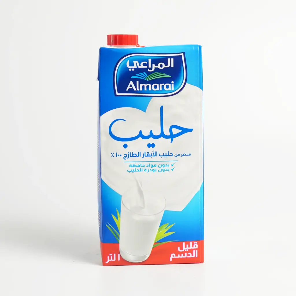  حليب قليل الدسم المراعي 1 لتر