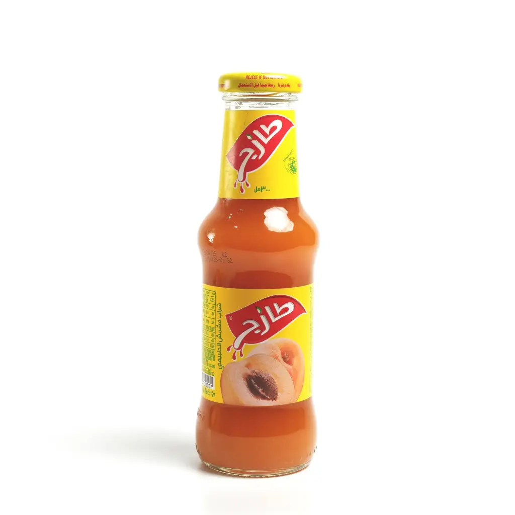 عصير القيسي علبة زجاجية أصفر طازج 300 مل  