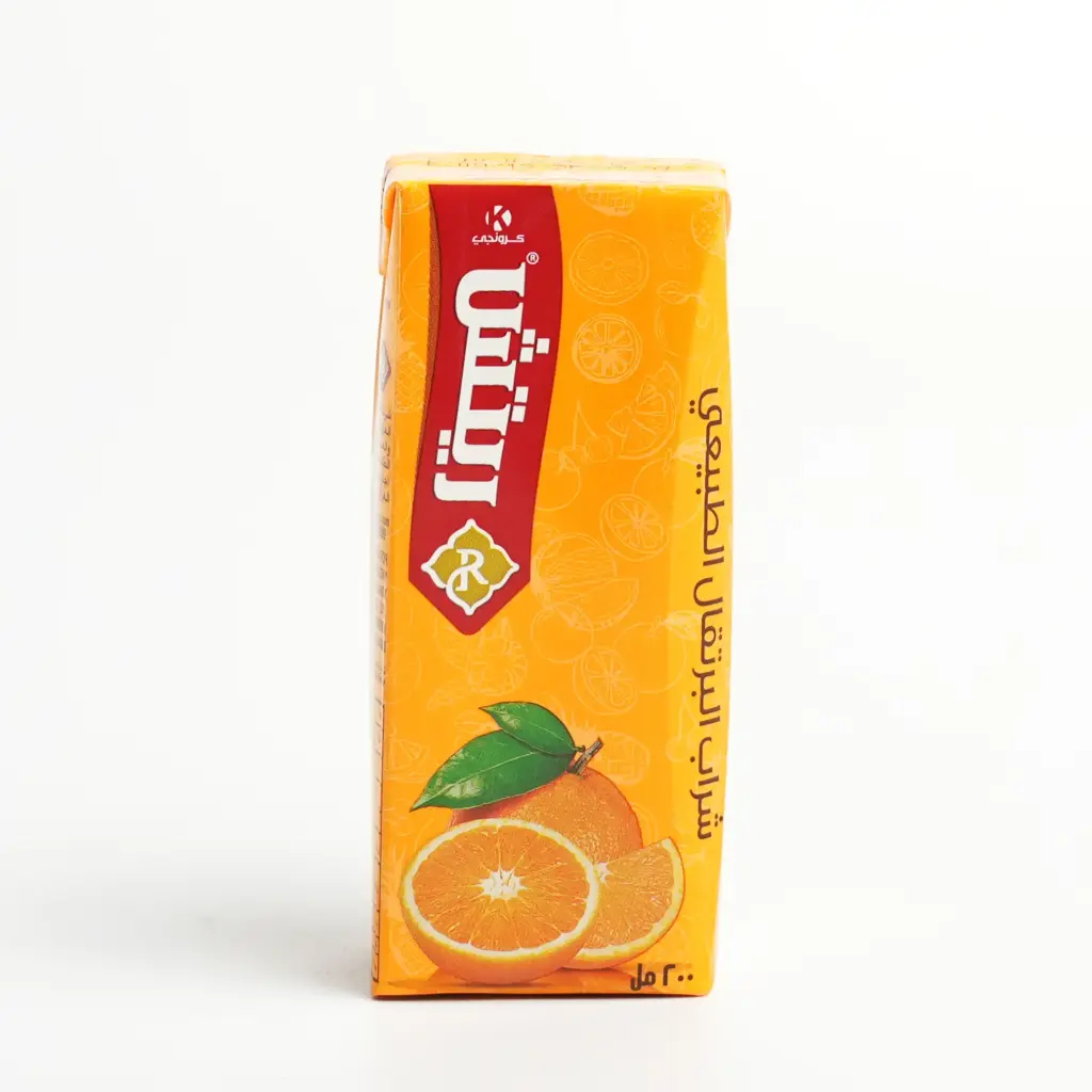 عصير برتقال طبيعي علبة كارتونية ريتش 200 مل