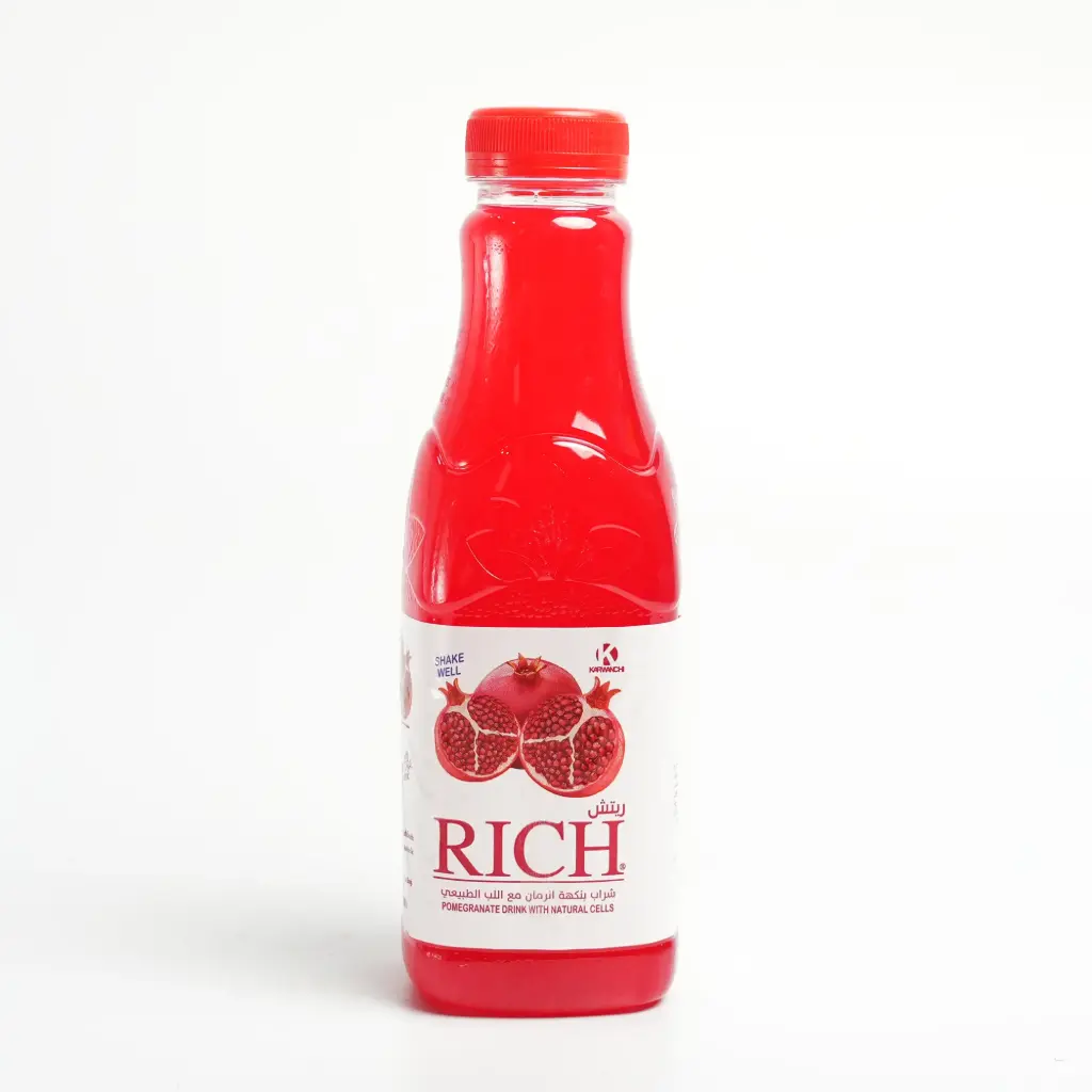 عصير رمان طبيعي علبة بلاستيكية ريتش 400 مل  