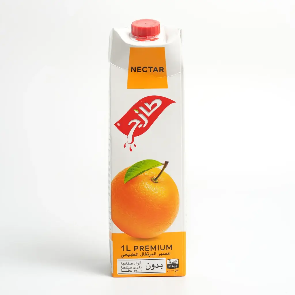 عصير سوبر نكتار البرتقال علبة كارتونية طازج 1 لتر