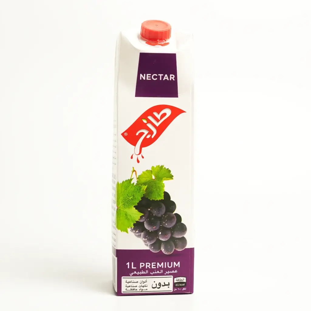 عصير سوبر نكتار عنب علبة كارتونية طازج 1 لتر