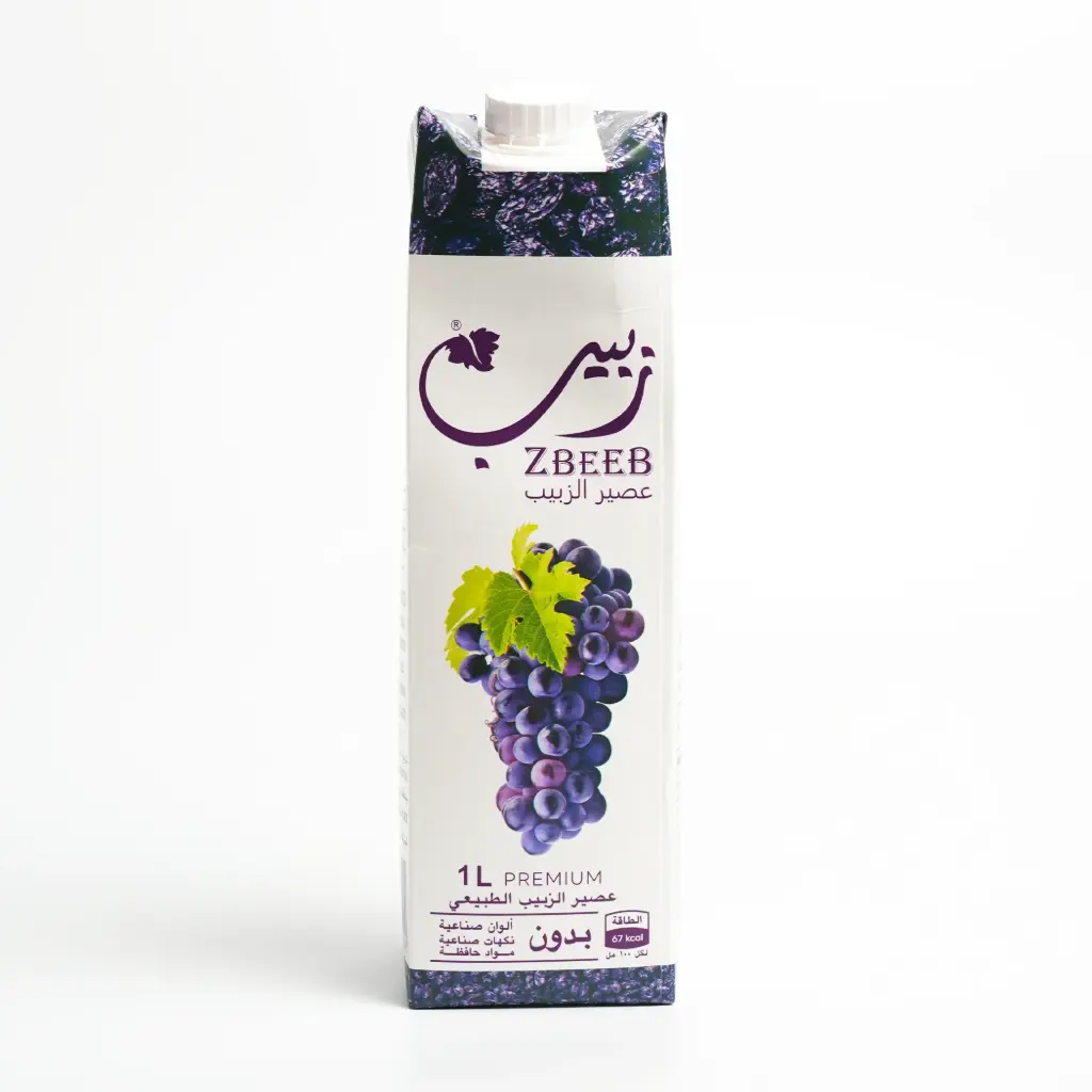 عصير طبيعي علبة كارتونية زبيب 1 لتر  
