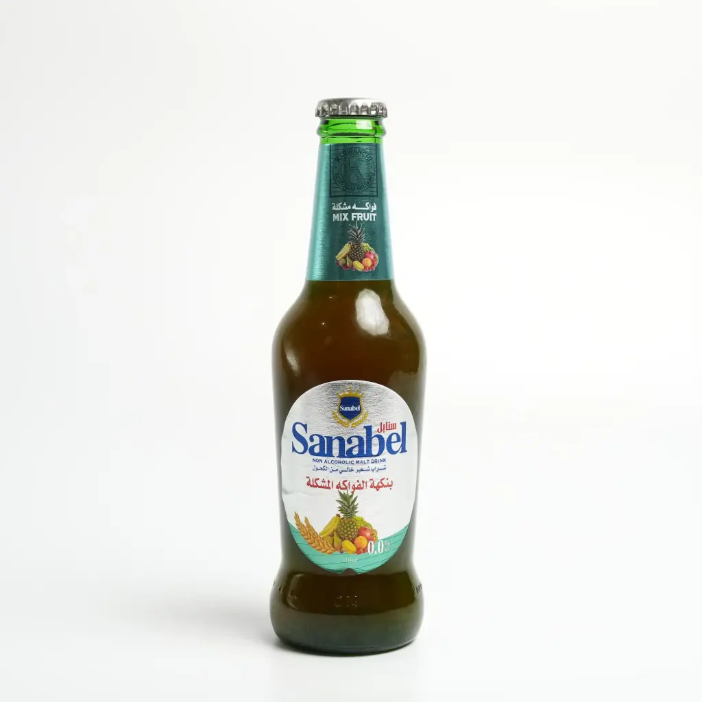 مشروب الشعير بنكهة الفواكه المشكلة علبة زجاجية سنابل 310 مل