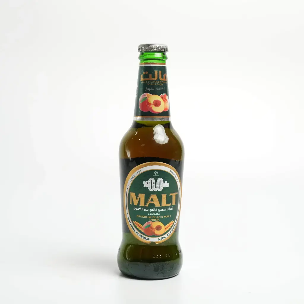 مشروب الشعير خوخ علبة زجاجية مالت 310 مل