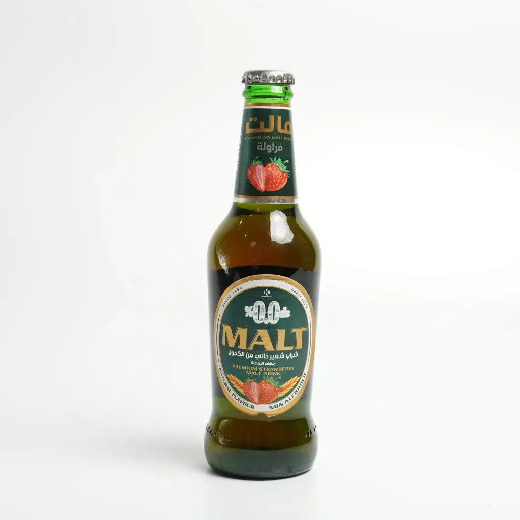 مشروب الشعير فراولة علبة زجاجية مالت 310 مل