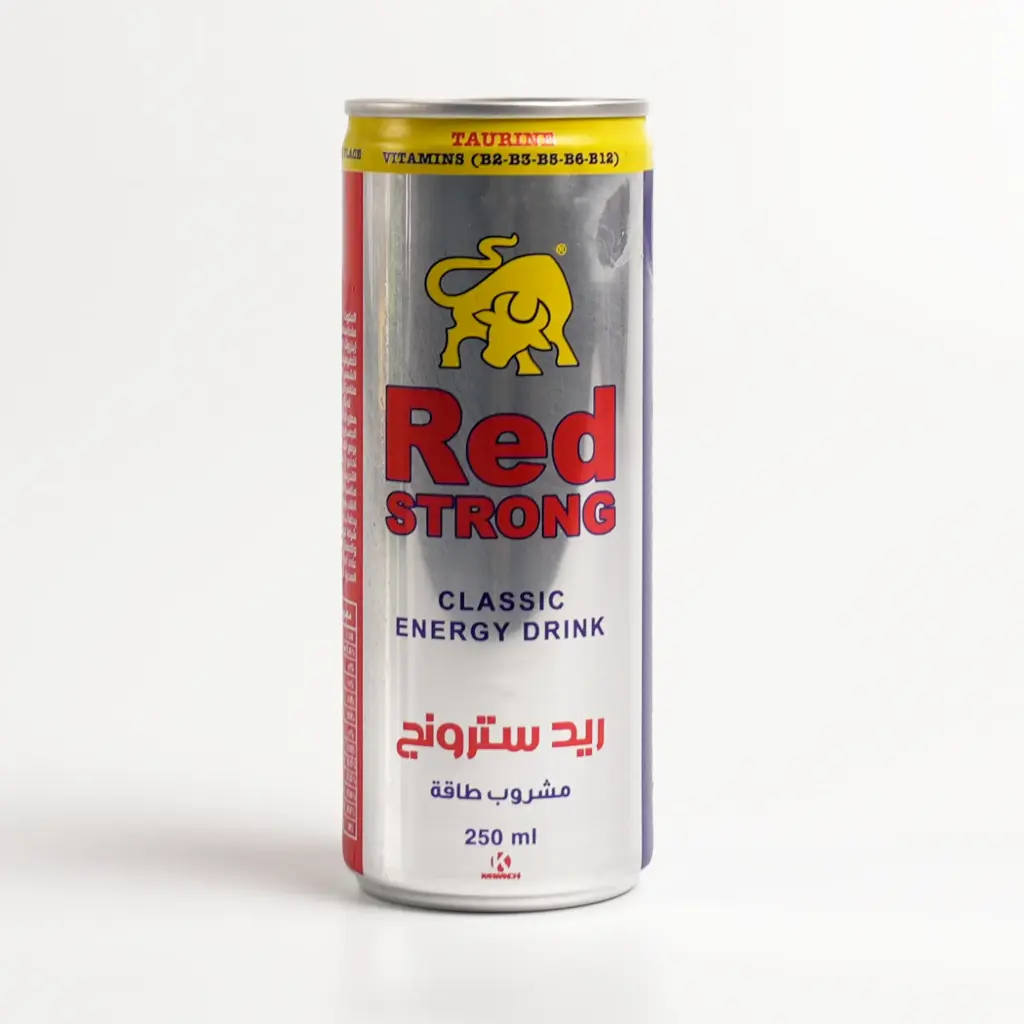 مشروب طاقة علبة معدنية ريد سترونج 250 مل 