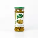 زيتون اخضر شرائح زجاج زهر البستان 370 غم